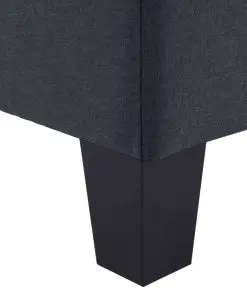 vidaXL 5-Seater Sofa Dark Grey Fabric