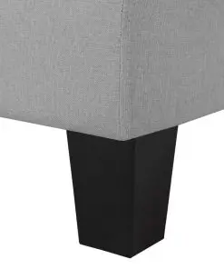 vidaXL 4-Seater Sofa Light Grey Fabric