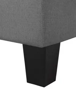 vidaXL 5-Seater Sofa Dark Grey Fabric