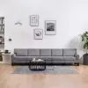vidaXL 5-Seater Sofa Light Grey Fabric