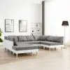 vidaXL Sectional Sofa Faux Leather White
