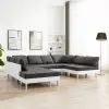 vidaXL Sectional Sofa Faux Leather White