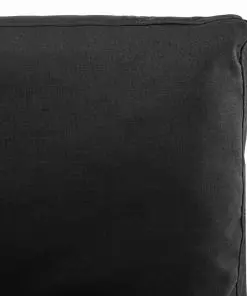 vidaXL Sectional Sofa Fabric Black