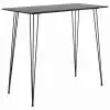 vidaXL Bar Table Black 120x60x105 cm