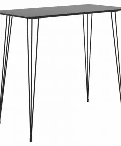 vidaXL Bar Table Black 120x60x105 cm