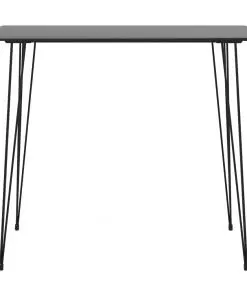 vidaXL Bar Table Black 120x60x105 cm