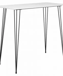 vidaXL Bar Table White 120x60x105 cm