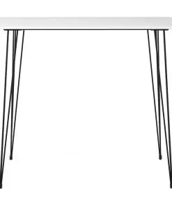 vidaXL Bar Table White 120x60x105 cm