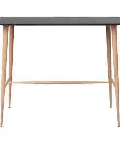 vidaXL Bar Table Black 120x60x96 cm