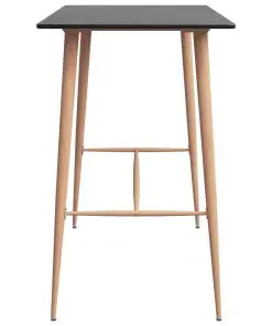 vidaXL Bar Table Black 120x60x96 cm