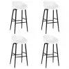 vidaXL Bar Chairs 4 pcs White vidaXL Bar Chairs 4 pcs White