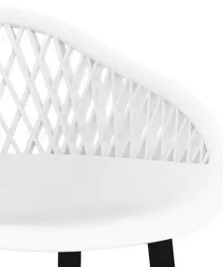 vidaXL Bar Chairs 4 pcs White