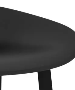 vidaXL Bar Chairs 4 pcs Black