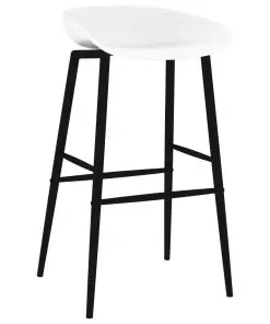 vidaXL Bar Chairs 4 pcs White