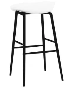 vidaXL Bar Chairs 4 pcs White