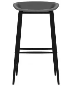 vidaXL Bar Chairs 4 pcs Grey