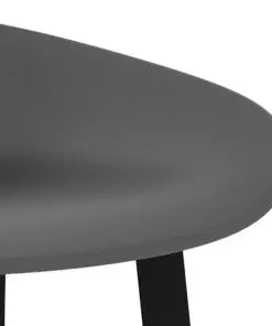vidaXL Bar Chairs 4 pcs Grey