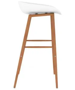 vidaXL Bar Chairs 4 pcs White