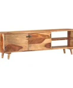 vidaXL TV Cabinet 140x30x40 cm Solid Sheesham Wood