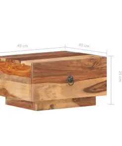 vidaXL Bedside Cabinet 40x40x25 cm Solid Sheesham Wood