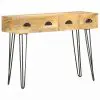 vidaXL Console Table 100x35x76 cm Solid Mango Wood