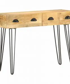 vidaXL Console Table 100x35x76 cm Solid Mango Wood