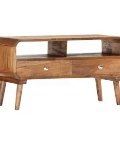 vidaXL TV Cabinet 90x35x47 cm Solid Mango Wood