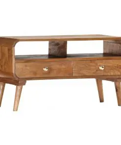 vidaXL TV Cabinet 90x35x47 cm Solid Mango Wood