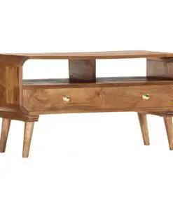 vidaXL TV Cabinet 90x35x47 cm Solid Mango Wood