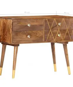 vidaXL Sideboard 85x40x70 cm Solid Mango Wood