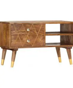 vidaXL TV Cabinet 85x35x47 cm Solid Mango Wood