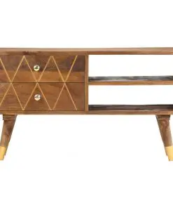 vidaXL TV Cabinet 85x35x47 cm Solid Mango Wood