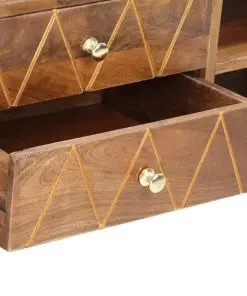 vidaXL TV Cabinet 85x35x47 cm Solid Mango Wood