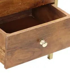 vidaXL Bedside Cabinet 40x35x50 cm Solid Mango Wood