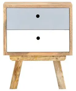 vidaXL Bedside Cabinet 40x35x50 cm Solid Mango Wood