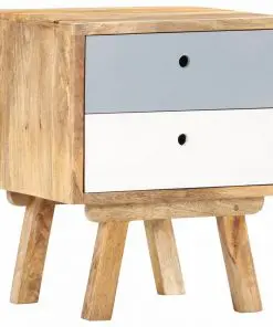 vidaXL Bedside Cabinet 40x35x50 cm Solid Mango Wood