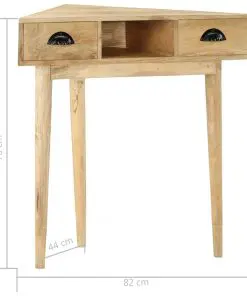 vidaXL Console Table 82x44x76 cm Solid Mango Wood