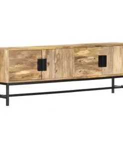 vidaXL TV Cabinet 140x30x50 cm Solid Mango Wood