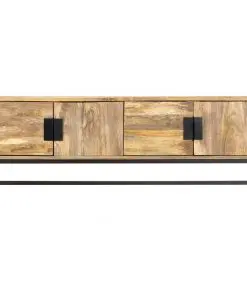 vidaXL TV Cabinet 140x30x50 cm Solid Mango Wood