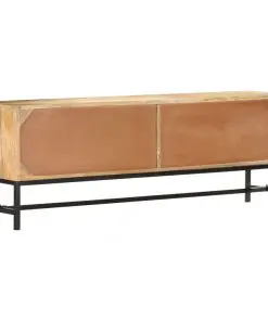vidaXL TV Cabinet 140x30x50 cm Solid Mango Wood