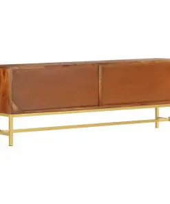 vidaXL TV Cabinet 140x30x50 cm Solid Acacia Wood