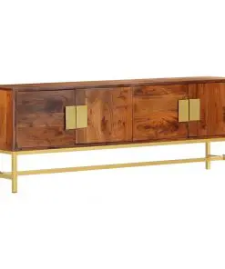 vidaXL TV Cabinet 140x30x50 cm Solid Acacia Wood