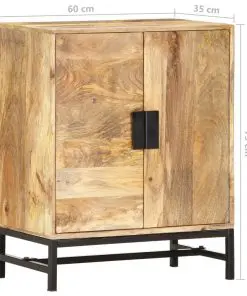 vidaXL Sideboard 60x35x75 cm Solid Mango Wood