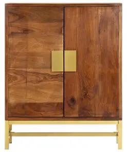 vidaXL Sideboard 60x35x75 cm Solid Acacia Wood