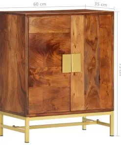 vidaXL Sideboard 60x35x75 cm Solid Acacia Wood