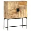 vidaXL Highboard 80x30x100 cm Solid Mango Wood