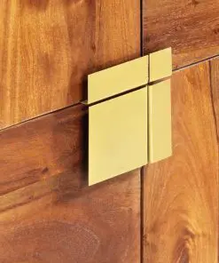 vidaXL Highboard 80x30x100 cm Solid Acacia Wood