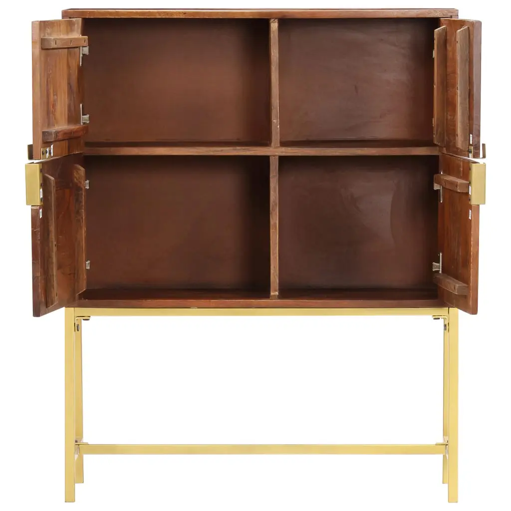 vidaXL Highboard 80x30x100 cm Solid Acacia Wood
