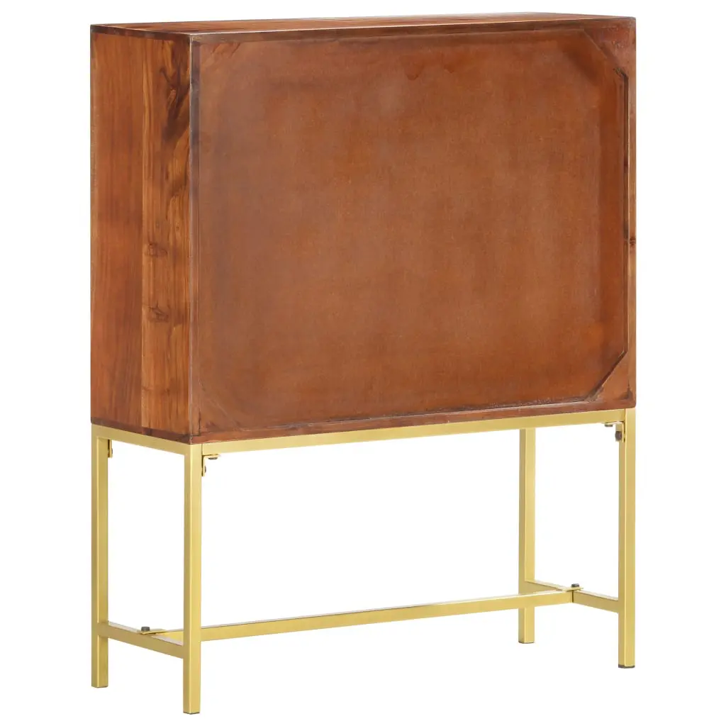 vidaXL Highboard 80x30x100 cm Solid Acacia Wood