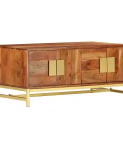 vidaXL Coffee Table 90x55x40 cm Solid Acacia Wood